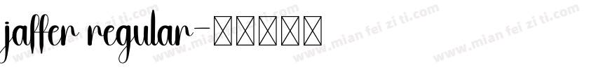 jaffer regular字体转换